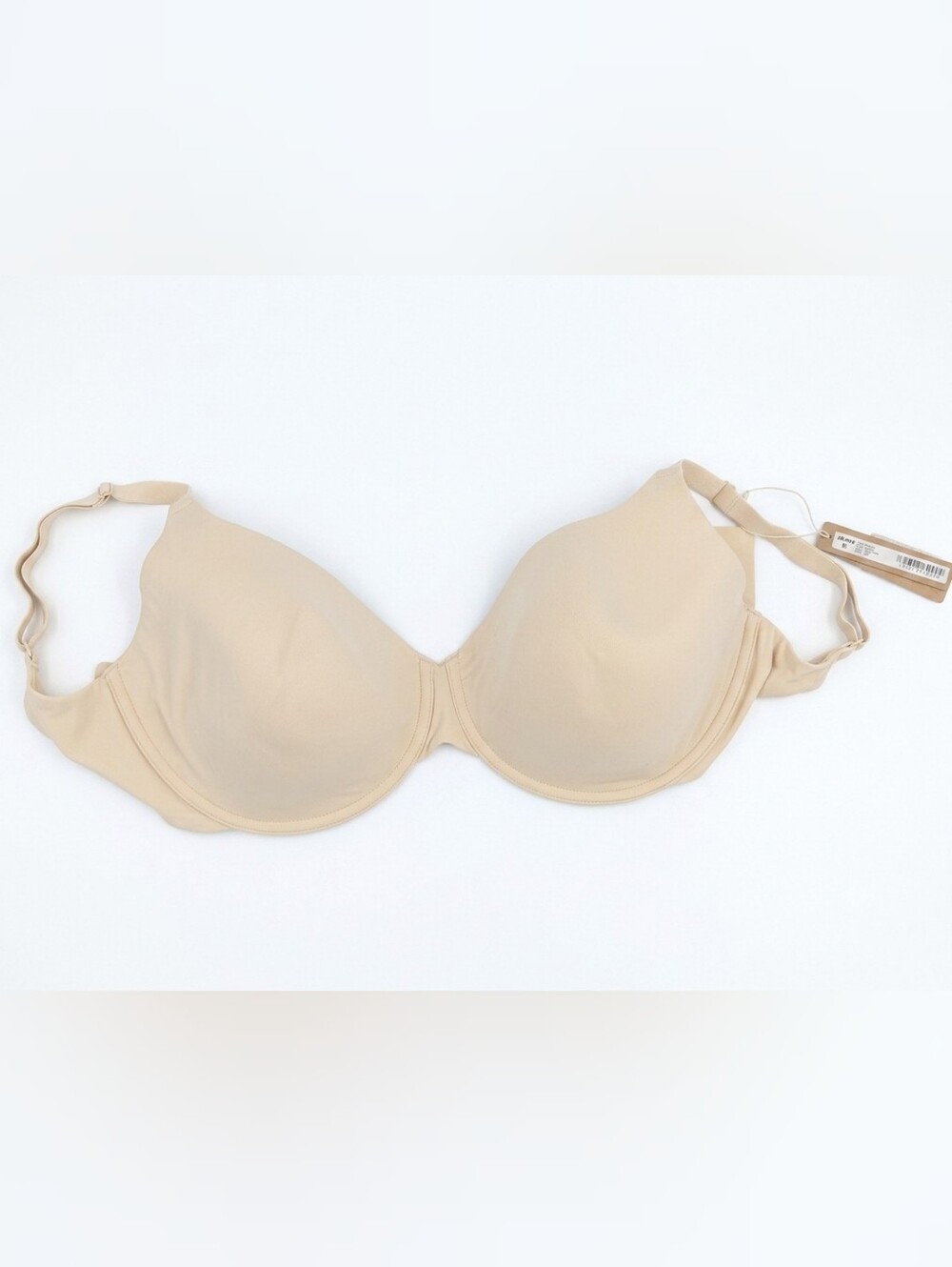 SKIMS Fits Everybody T-Shirt Demi Bra 32H Sand NWT Underwire Beige Nude Comfort